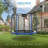 Machrus Skytric 8 FT Round Trampoline Set with Premium Top-Ring Flex Frame Safety Enclosure System