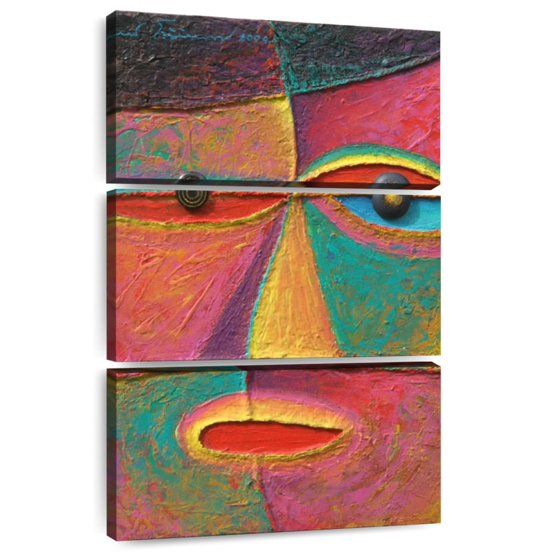 Leisha Abstract Acrylic Portrait