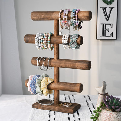 5Tier Wooden Jewelry Display Stand