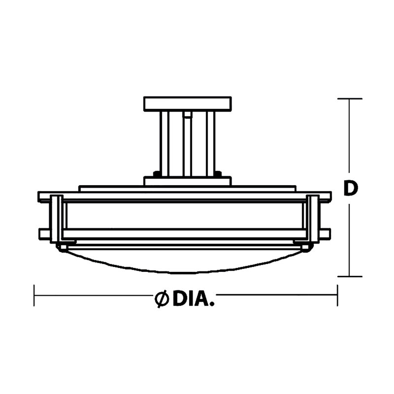 Coletti 12'' LED Semi-Flush - 120-277V - 13W - 5 CCT - Satin Nickel, 3.5" H x 14" W x 14" D