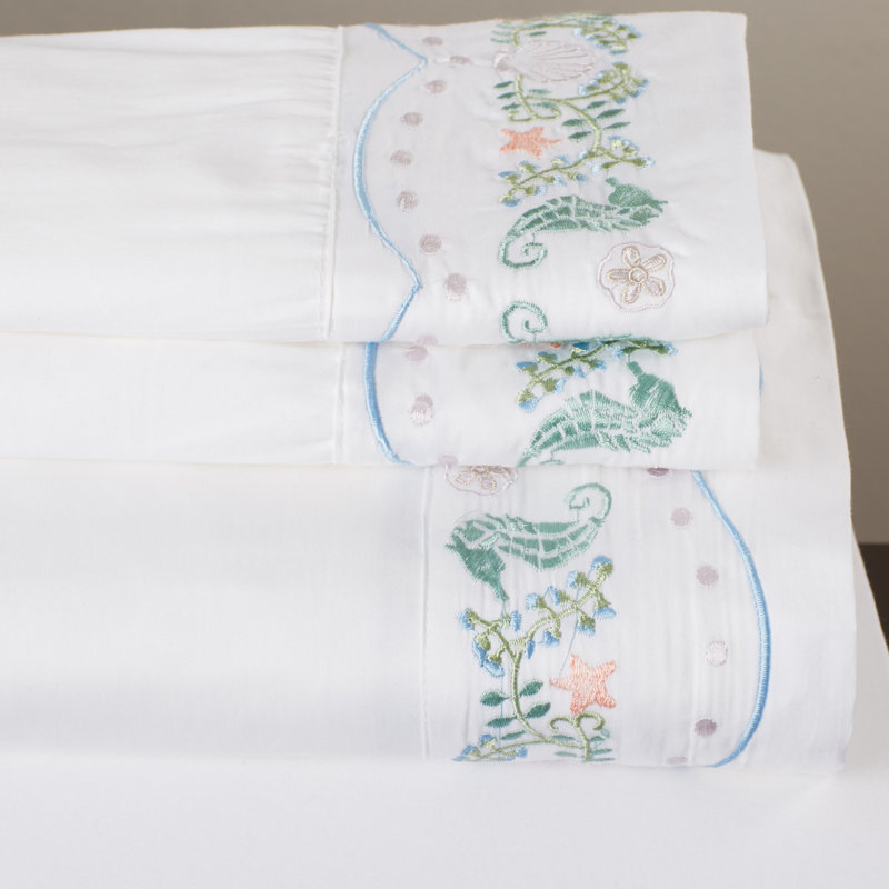 100% Cotton Fitted Sheet, King Sheet Set + Fitted Sheet + 2 Pillowcases