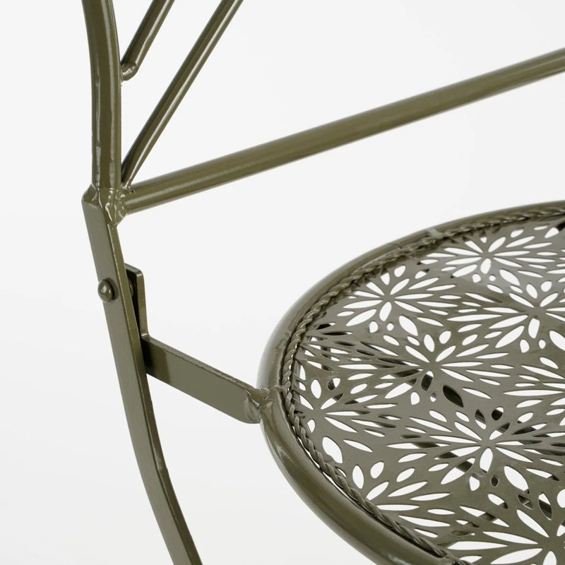 Arbas Patio Dining Side Chair, Green