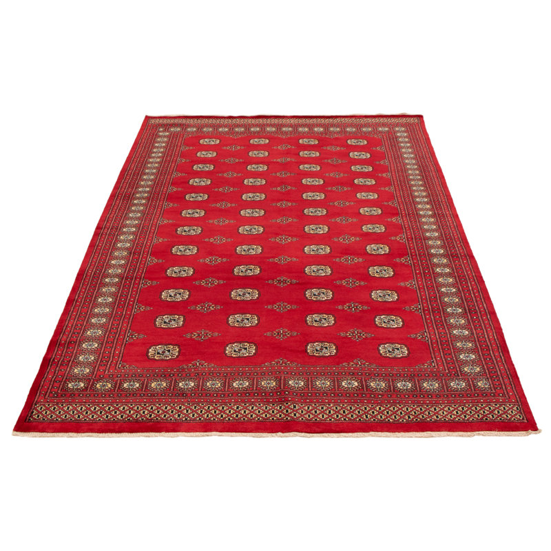 Tapis rouge 6 pi 8 po x 10 pi 0 po Finha Peshawar Bokhara