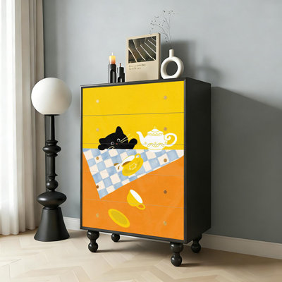 Commode d'appoint 5 tiroirs Ceridwen