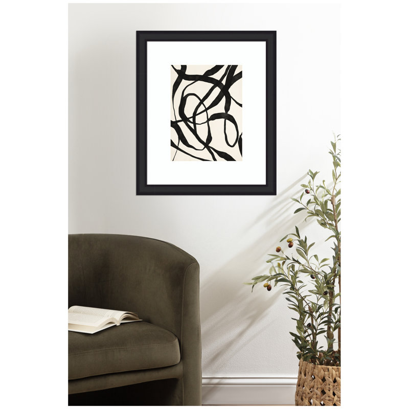 «Black Twist 4» par Alicia Bock, reproduction d'art encadrée