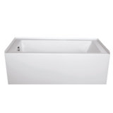Sydney 60" x 30" Alcove Soaking Acrylic Bathtub