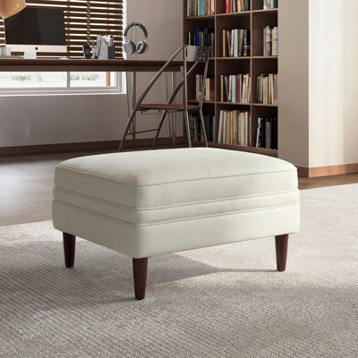 Leyla Genuine Leather 30.31" Ottoman