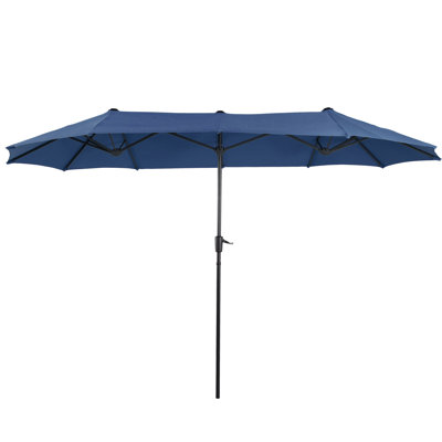Taralyn 155 " W Rectangular Market Umbrella with Crank Lift