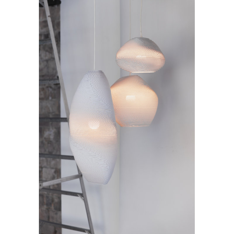 Luminaire suspendu Scraplights Pebbles Alki - blanc, Blanc