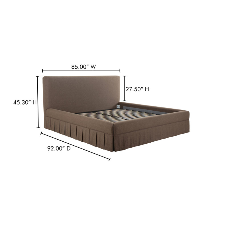 MAREN BED, King, Brown