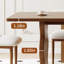 Ensemble de chaises de salle à manger rectangulaire Vintage French L 70,8 po x l 31,4 po