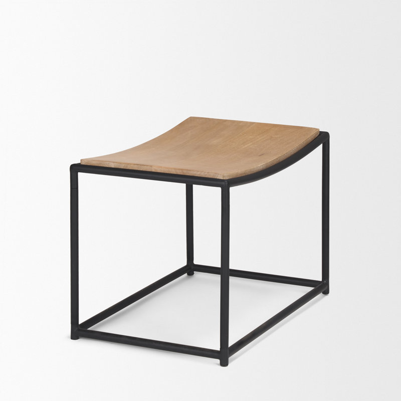 Tabouret d'appoint Galina, Brun