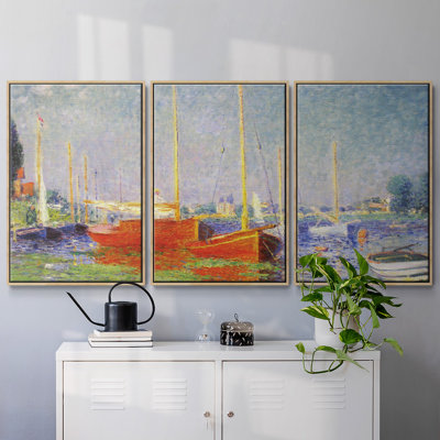 Monet, reproduction sur toile 3 pièces