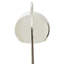 Dequilla 155cm White Arched Floor Lamp