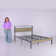 Tryston Bed Frame Industrial Platform Bed with Charging Station