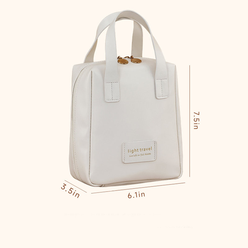Trousse de voyage imperméable et portable, Blanc