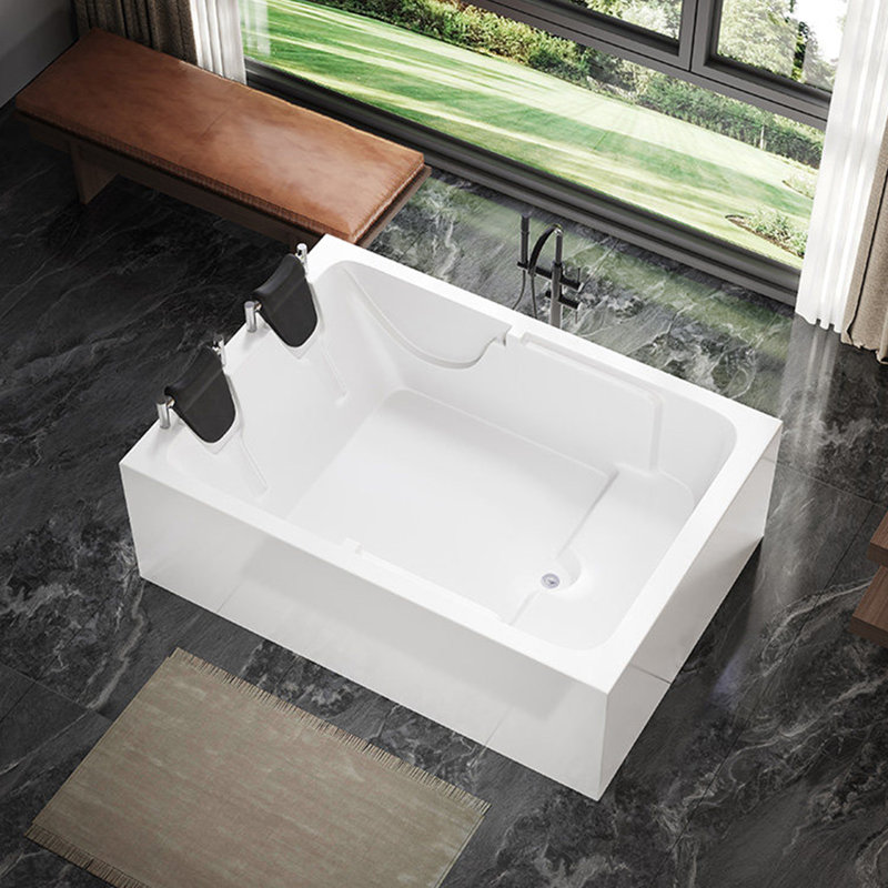 TB5689314230495TB&Size 47.24 " W Freestanding Soaking Acrylic Bathtub, 20.87" H x 62.99" W x 47.24" D
