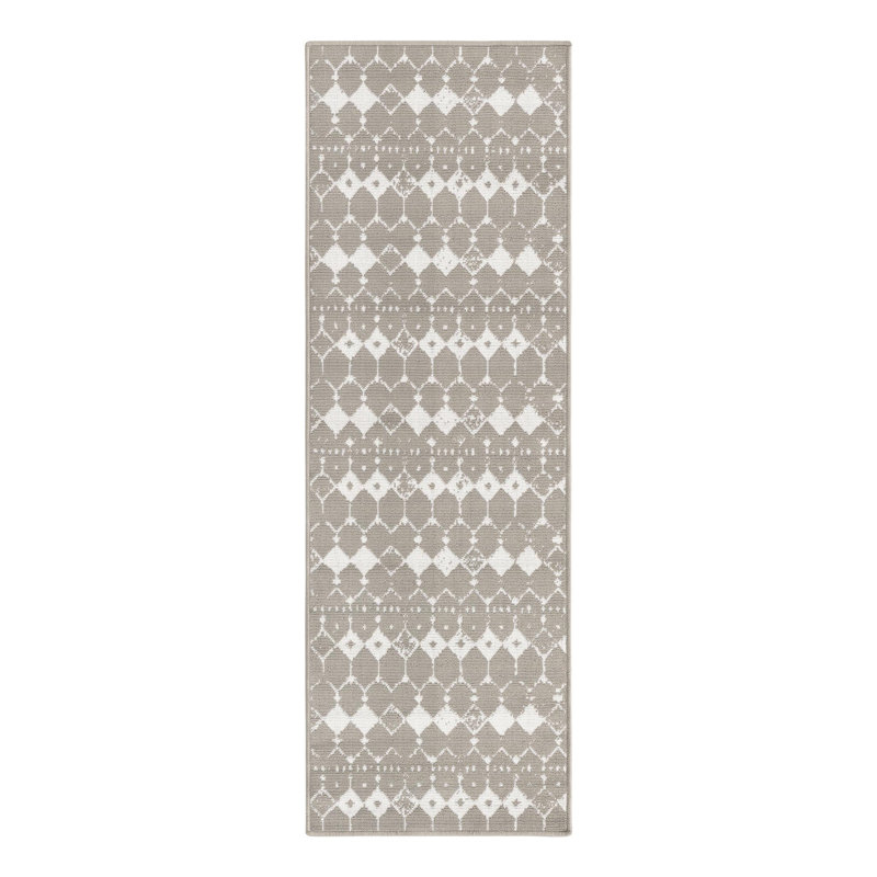 Geometric Indoor / Outdoor Rug, Runner 2' x 6'
