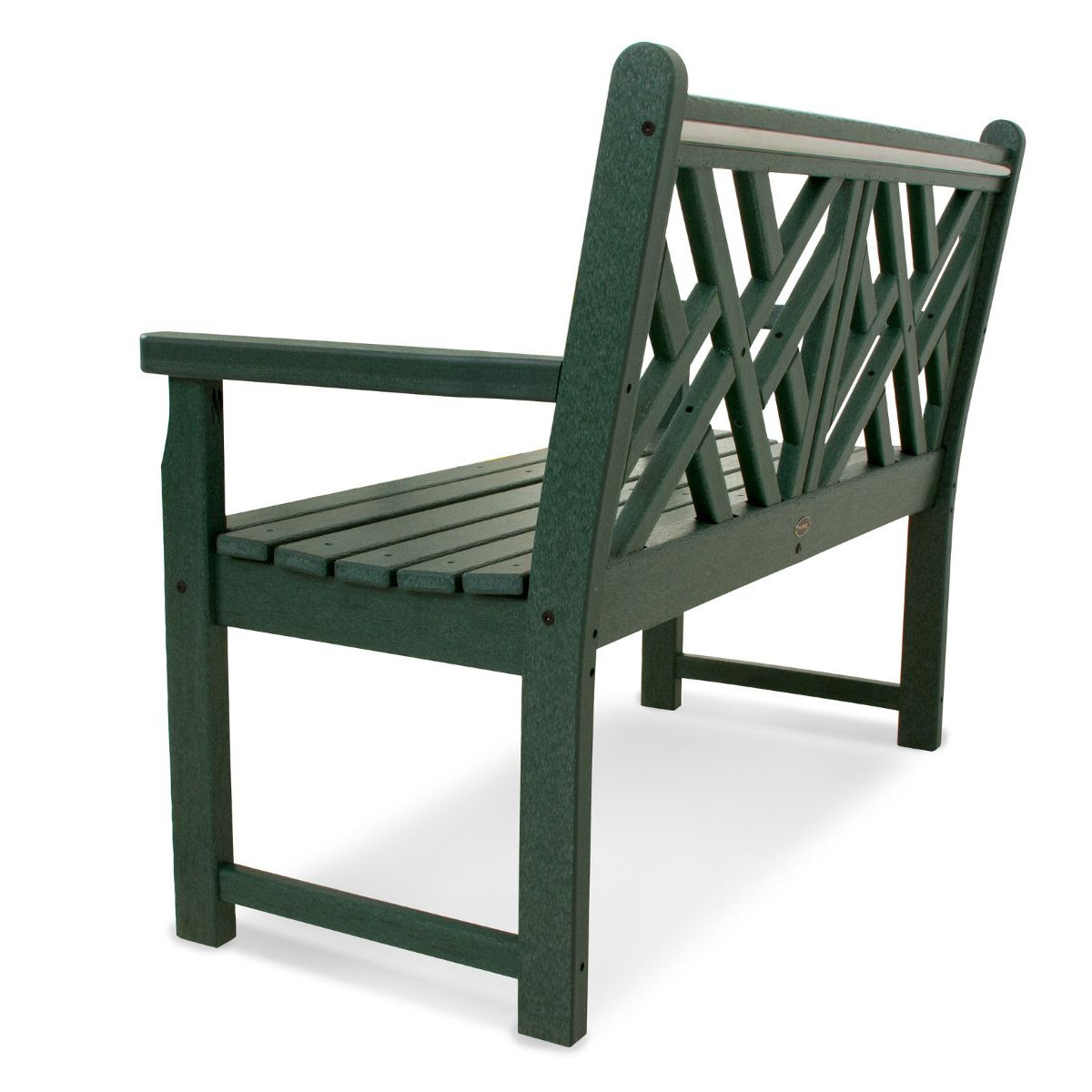 POLYWOOD® Chippendale 47" Garden Bench, Green