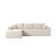 Canapé modulaire 108 po Cloud avec méridienne en forme de L et poches latérales, conception modulaire moderne, assise profonde, canapé rembourré pour le salon / la chambre à coucher, aucun assemblage requis (tissu moelleux), blanc, gauche-1229933530-1229933533-1229933545