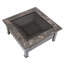 Square Steel Wood Burning Fire Pit Table