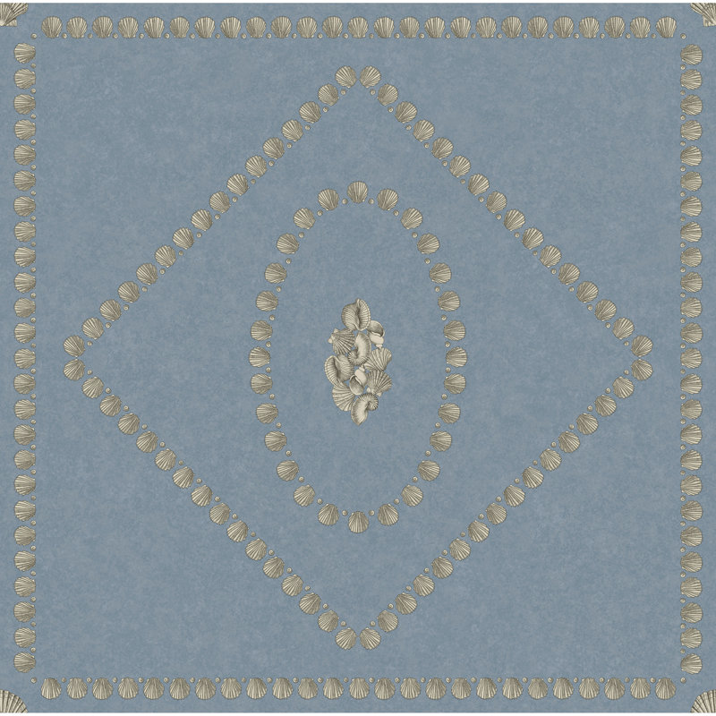 Fornasetti Senza Tempo II Geometric Wallpaper Roll, Denim
