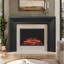 Modern Ember Everly Wood Fireplace Mantel Surround Kit in White | 56" x 42" Opening | 54"-1607769748-1607769747