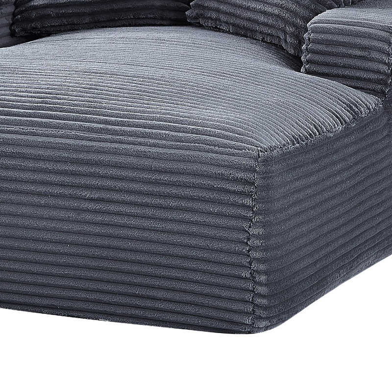 Cline Upholstered Chaise Lounge, Grey