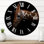 Portrait d'une girafe IV - Horloge murale de ferme