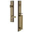Carré Dummy Handleset with Deadbolt and Georgetown Door Lever and Carre' Rosette-2076618021-2076487849