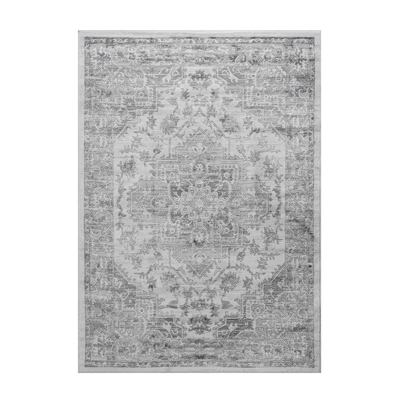 Area Rug, Collection Silver / Oriental Rug, Rectangle 5'3" x 7'6"