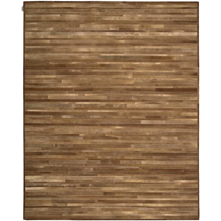 Prairie Cowhide Geometric Indoor Rug