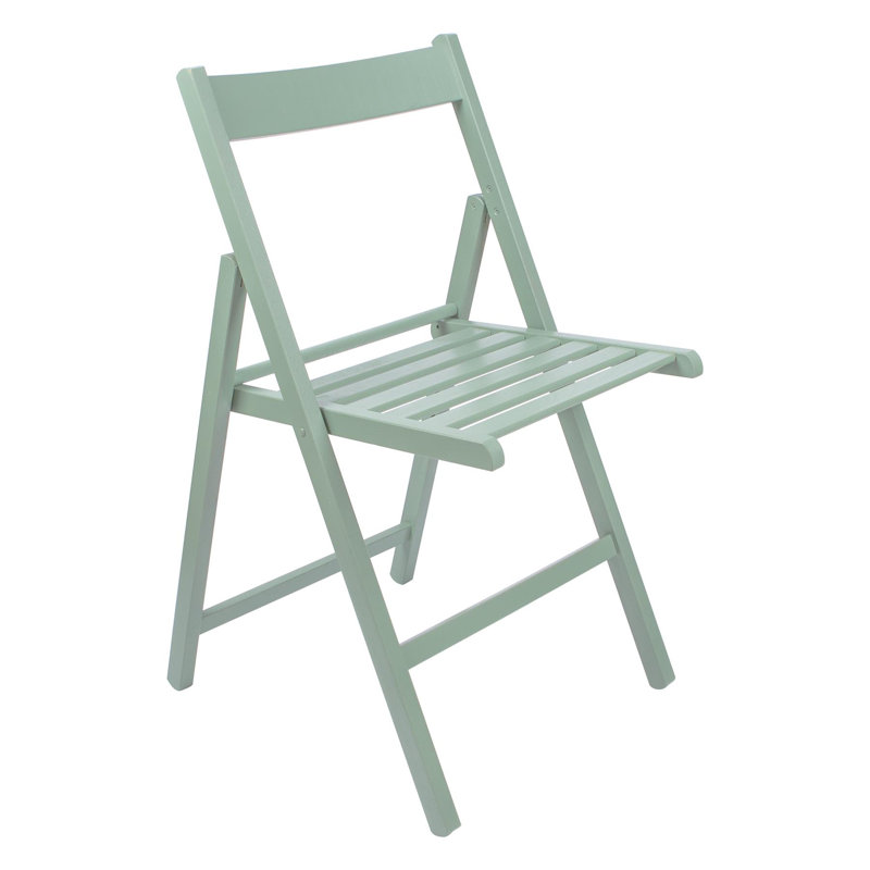 Harbour Housewares - Beech Wood Folding Chair, Green