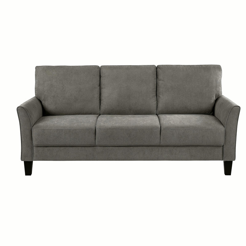 Canapé 3 places Modern, Gris brun, H 36,5 po x l 78,5 po x P 34 po, 3