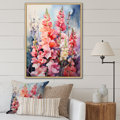 Meadow Snapdragon Serenity - impression sur toile florale et botanique
