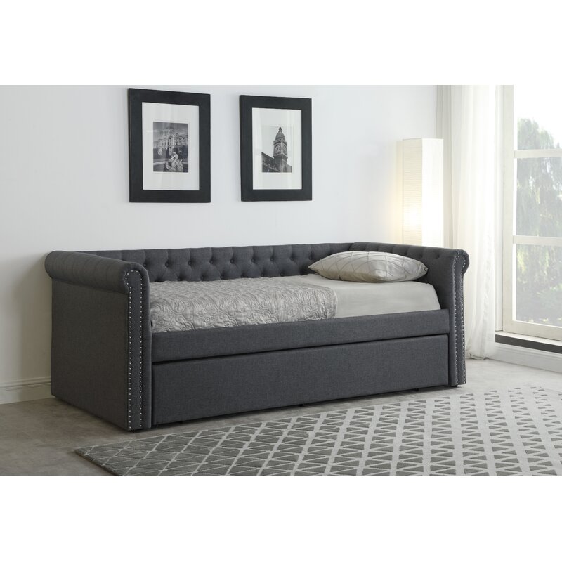 Willa Arlo Interiors Soraya Upholstered Daybed with Trundle & Reviews ...