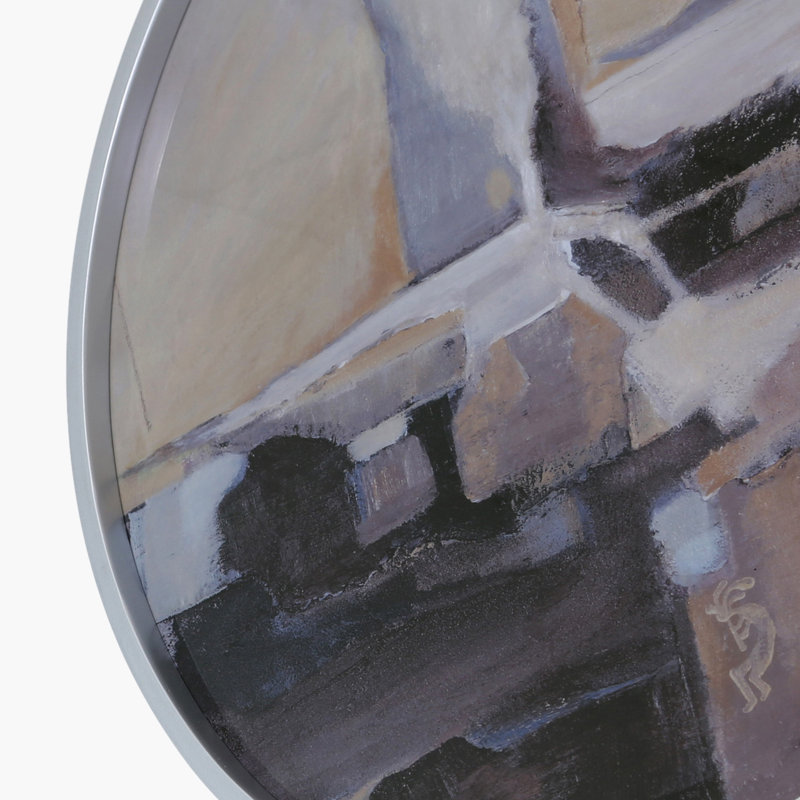 Sumlin Abstract Wall Art - Single Picture Frame Painting on Plastic / Acrylic