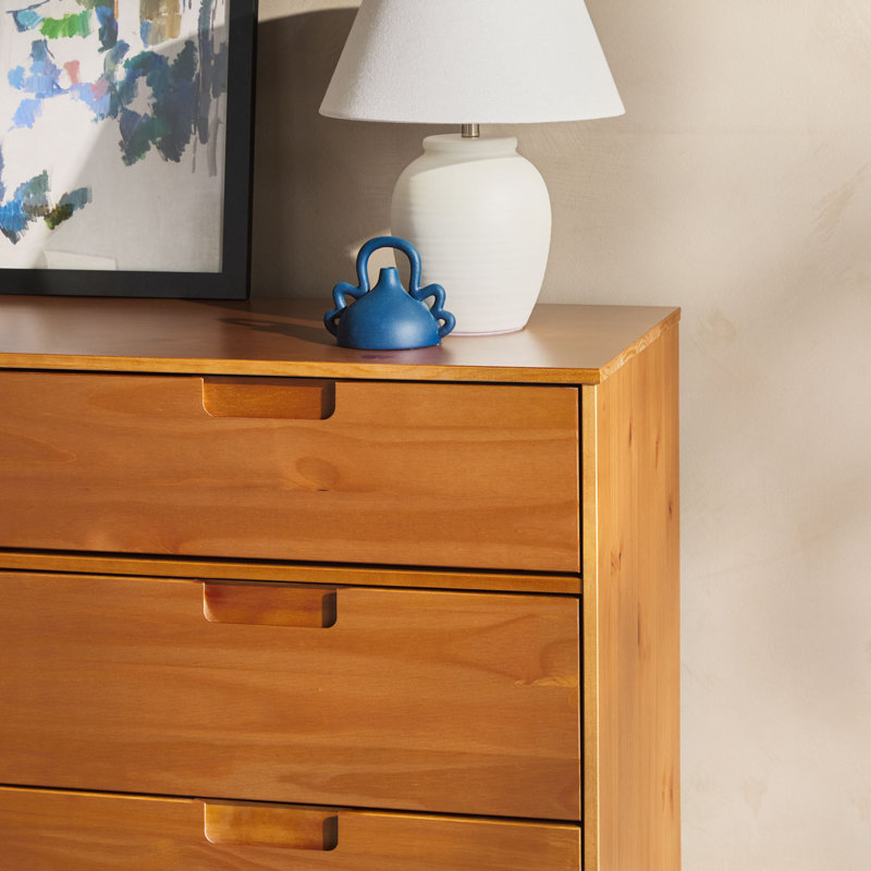shamar mid century modern 6 drawer double dresser Mercury Row® Yarber 6 Drawer Solid Wood Double Dresser & Reviews