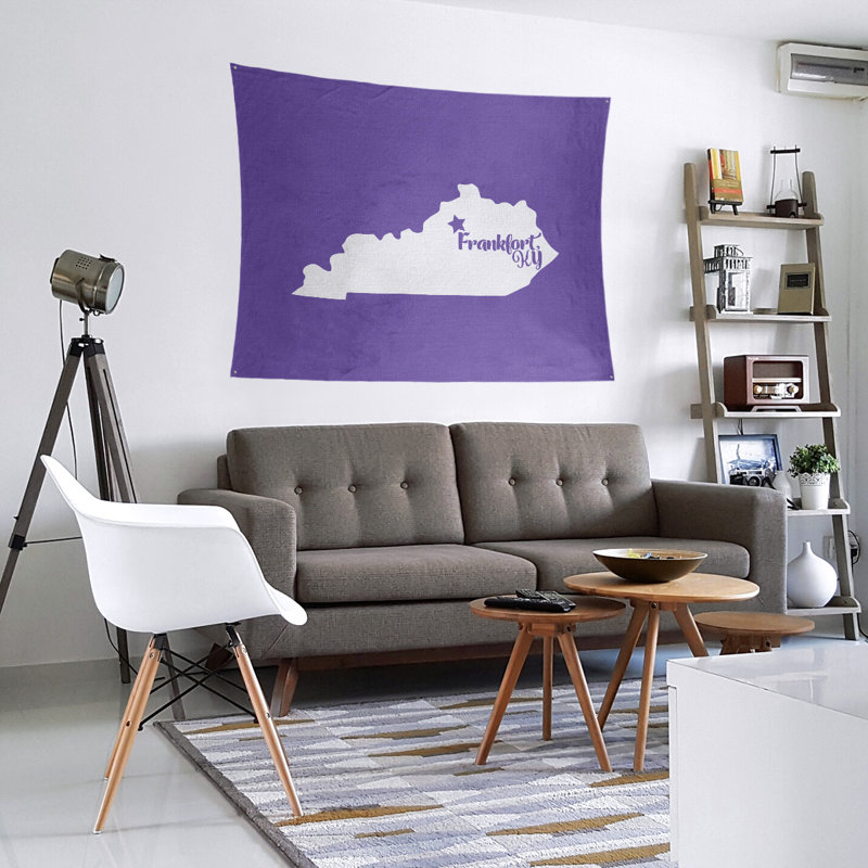 Tapisserie murale frankfort kentucky, H 88 po x l 104 po, Mauve