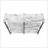 Accent Table, Console, Entryway, Narrow, Sofa, Living Room, Bedroom, White Marble Look Laminate, Black Metal, Contemporary, Modern-1740480847