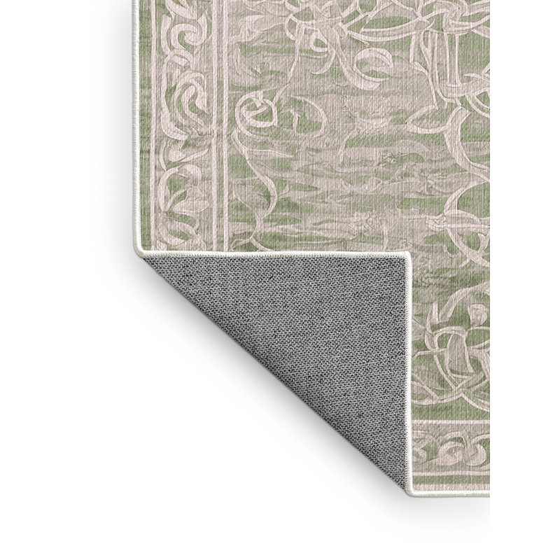 Tapis beige lavable à la machine, Rectangle 8 pi x 12 pi