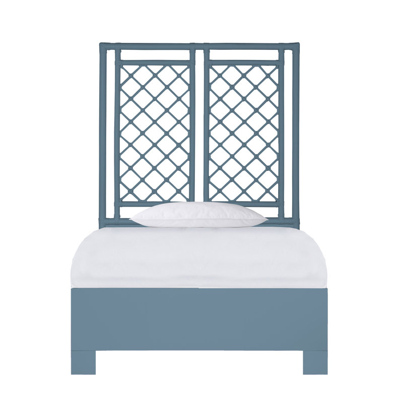 X & Diamond Low Profile Standard Bed, Twin, Regatta Blue