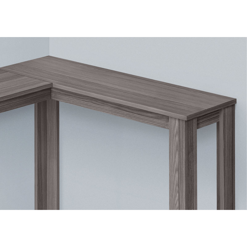 Grey Laminate Console For Apartments - Narrow Accent Table With Modern Style Contemporary In Ideal Entryway, Living Room Element