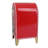 Vintage Red Metal Christmas Mailbox - North Pole Post Design Xmas Decor, Santa Letter Box, Large Holiday Decoration for Letters, Gift Cards & Mantel Display