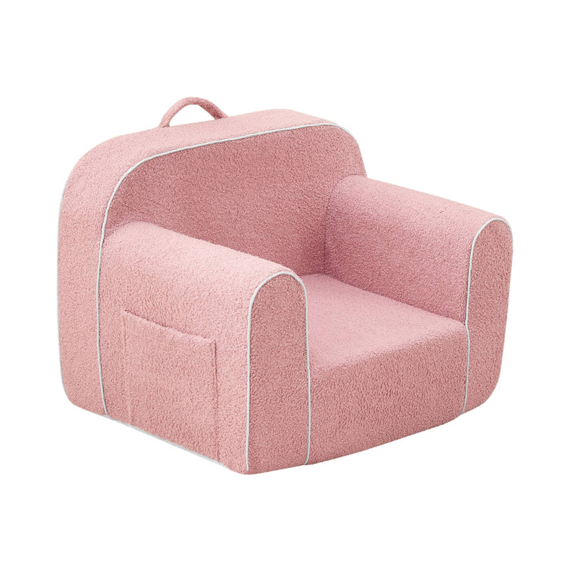 Canapé pour tout-petits avec coussin en mousse, 52*42*45", Jaune