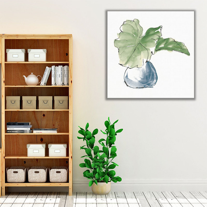 «Plant Big Leaf I», impression sur toile, H 16 po x l 16 po
