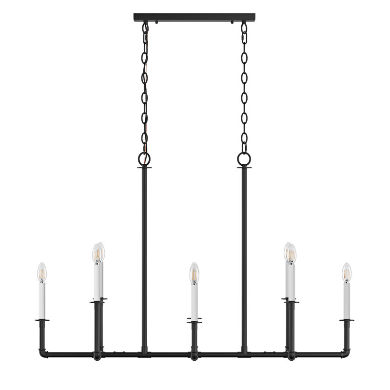 Lustre classique à intensité variable à 8 lumières Jahzion