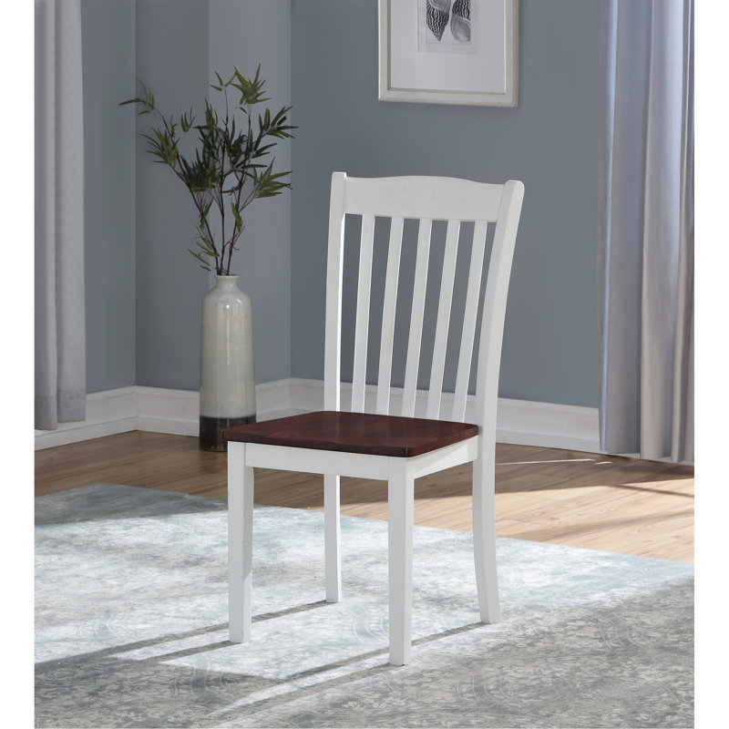 Ensemble de 2 chaises d'appoint blanches Leigh