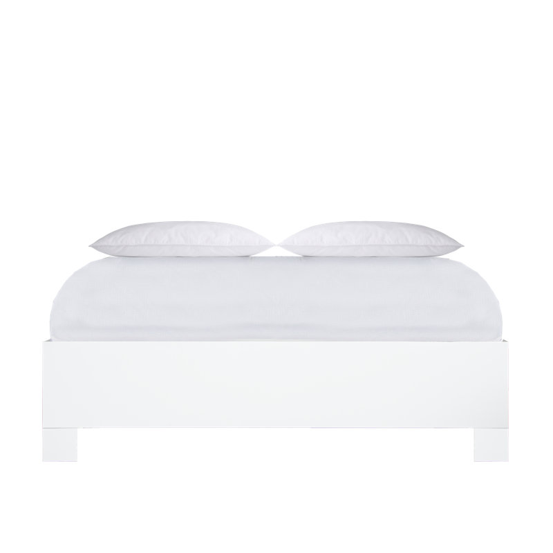 Palm Springs Low Profile Standard Bed, Queen, White