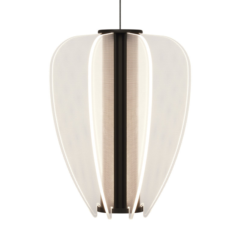 Nyra 1 - Light LED Pendant, Nightshade Black